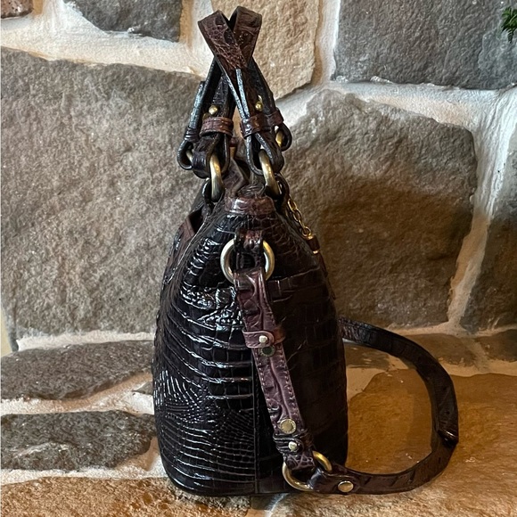 Brahmin Asher Tassel Melbourne Leather Satchel Crossbody - Picture 9 of 10